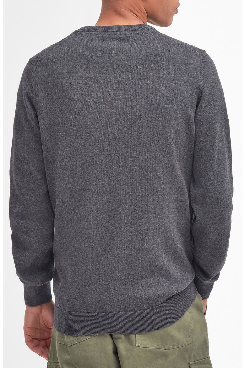 Pima Cotton Crewneck Sweater, Alternate, color, CHARCOAL