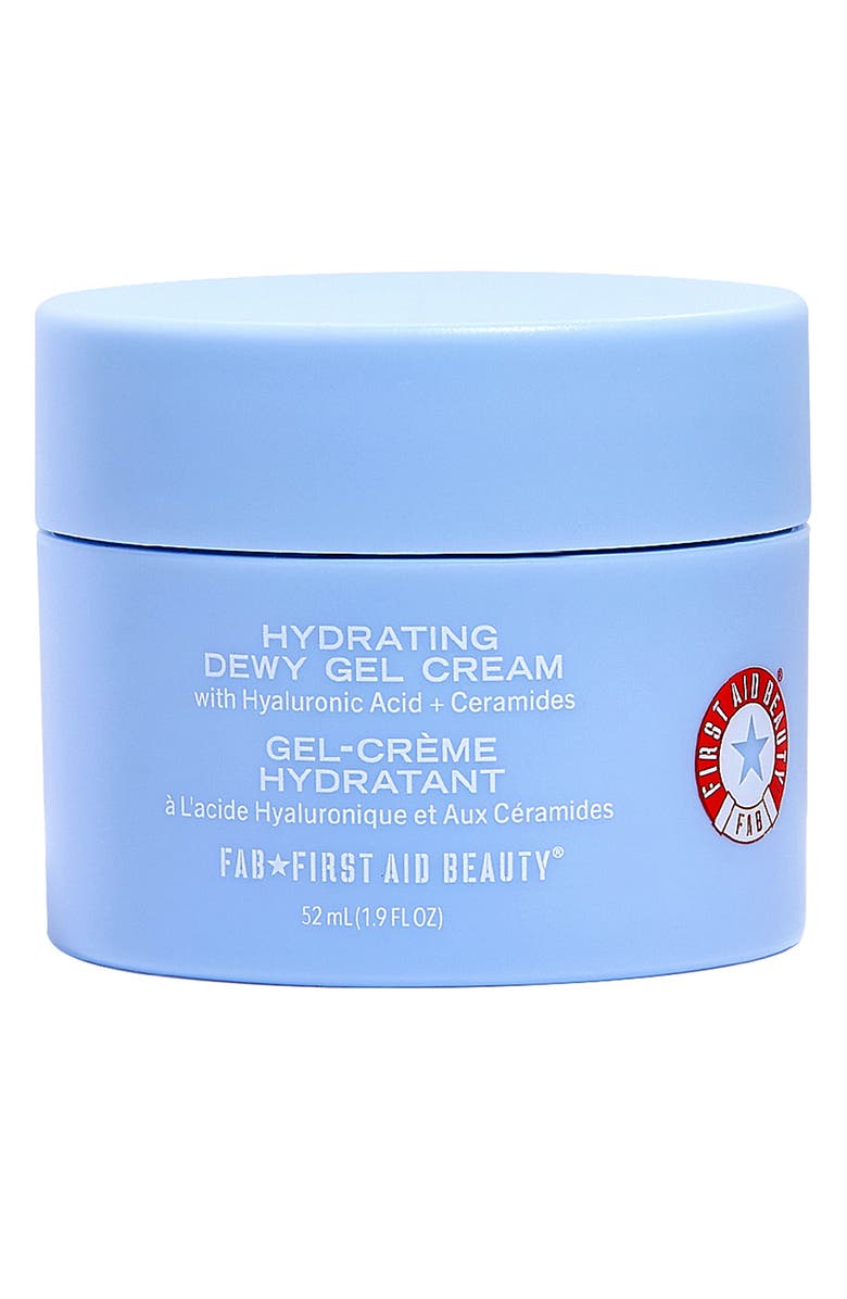 First Aid Beauty Hydrating Dewy Gel Cream Moisturizer with Hyaluronic Acid + Ceramides, Main, color,
