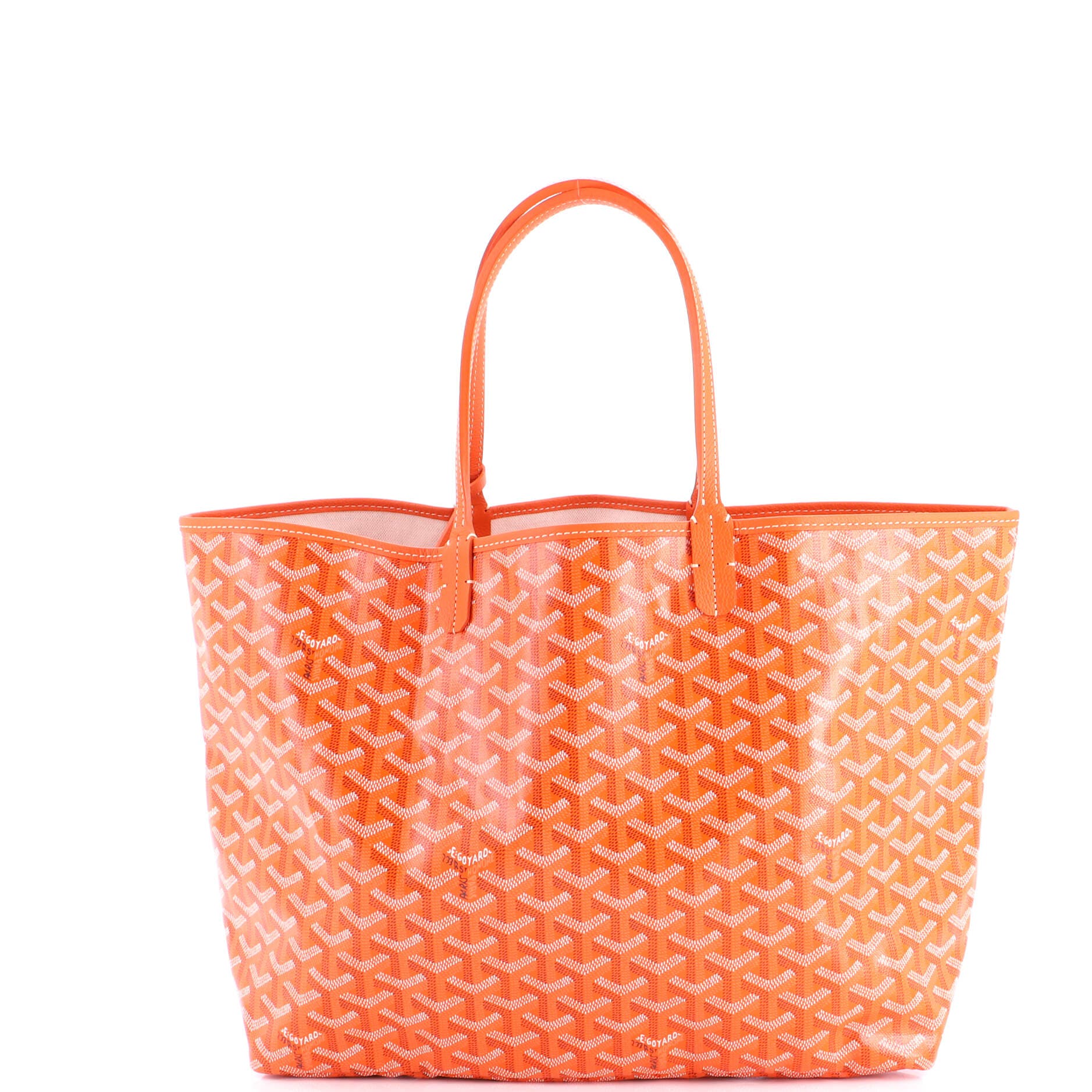 Pre-Owned Goyard Saint Louis Tote Coated Canvas PM, Alternate, color, Orange