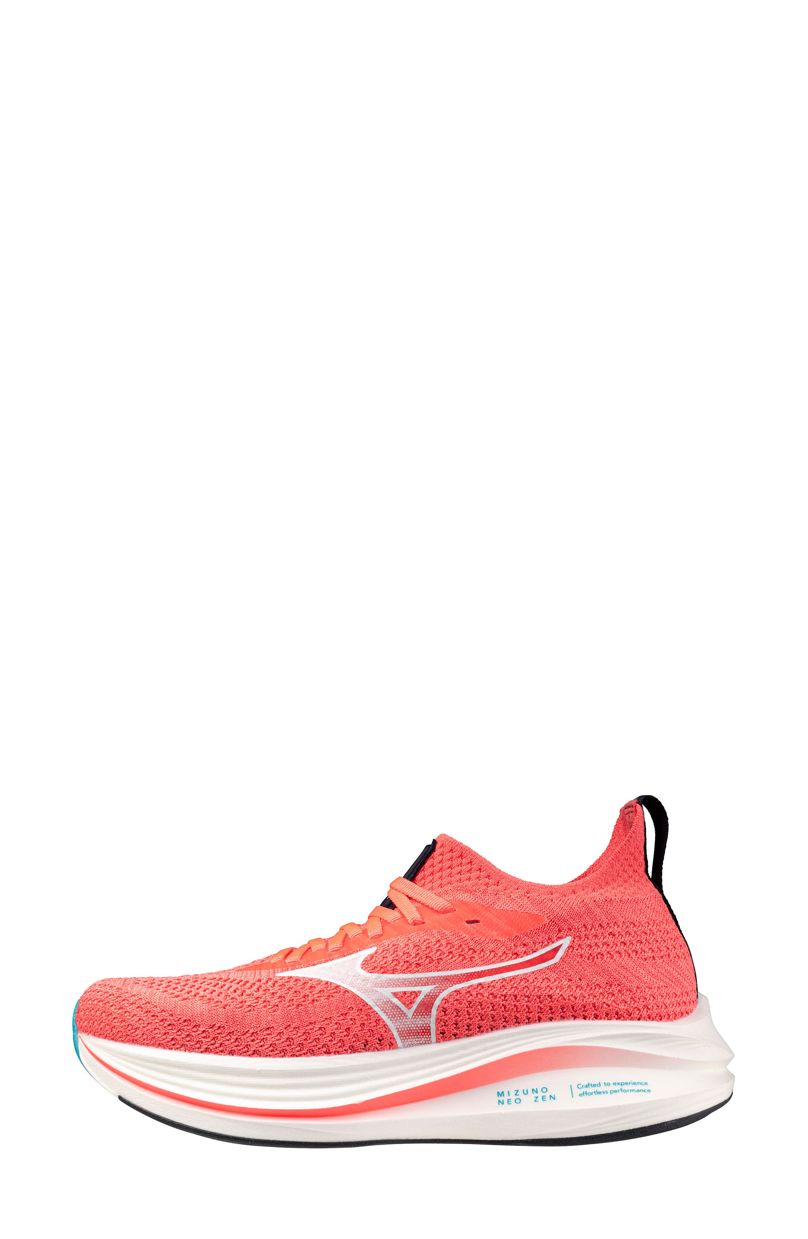 Neo Zen Running Shoe, Alternate, color, STRIKING CORAL-WHITE