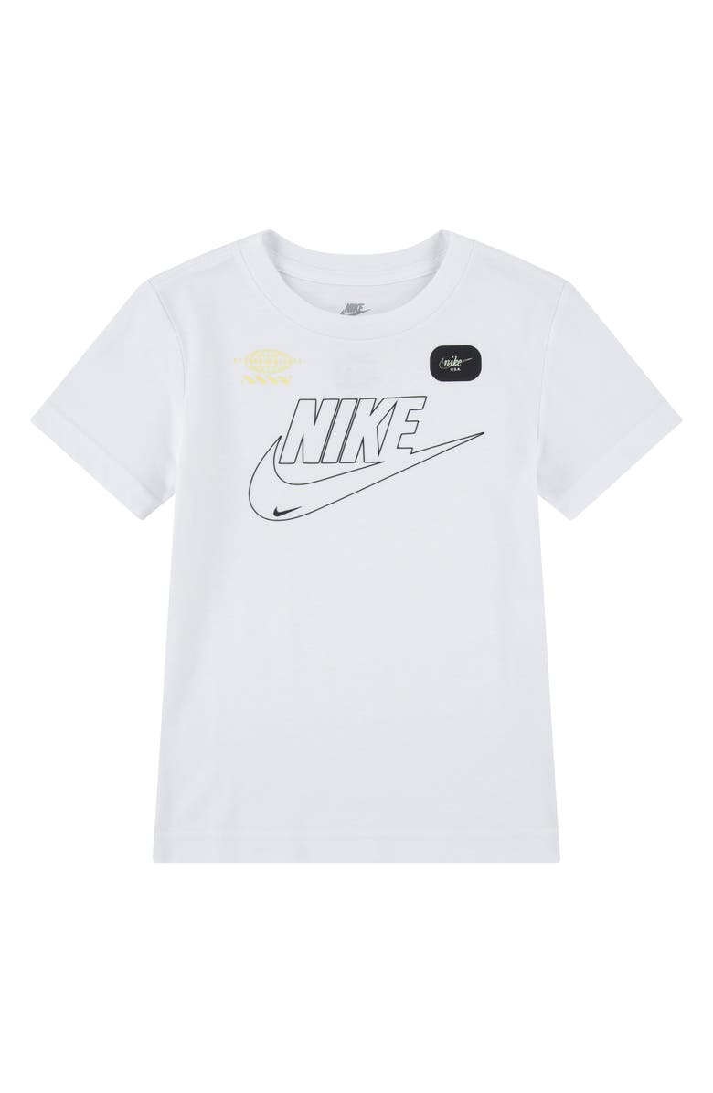 Nike Kids' Club Logo T-Shirt, Main, color, White