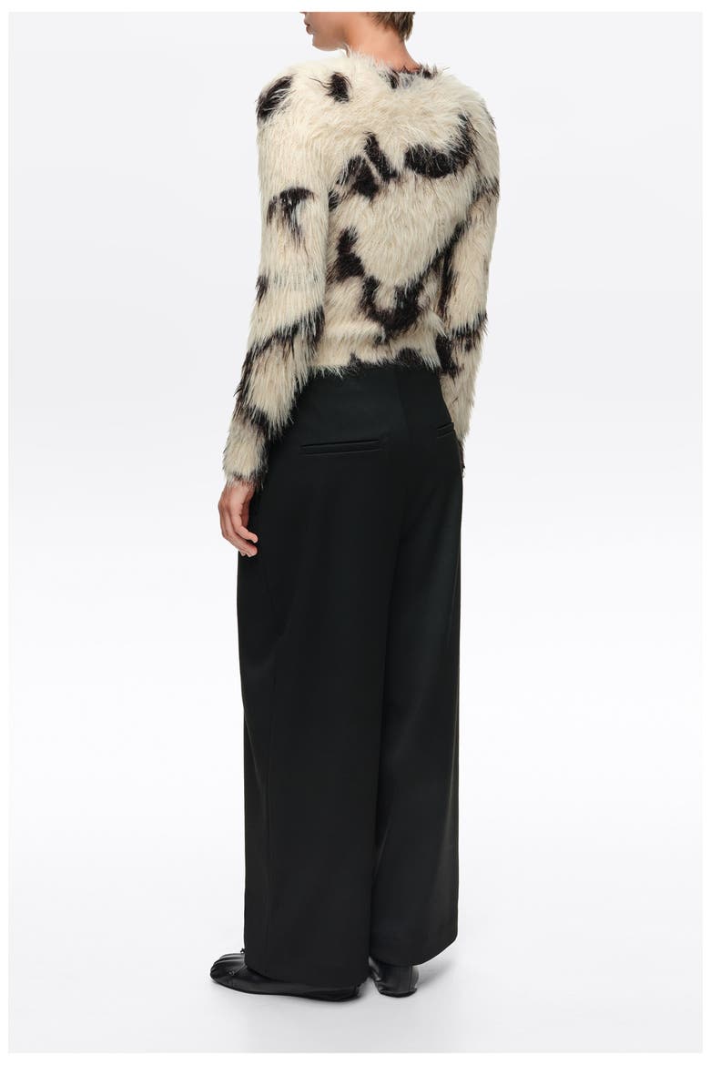 Straight Fur Cardigan, Alternate, color, PONY