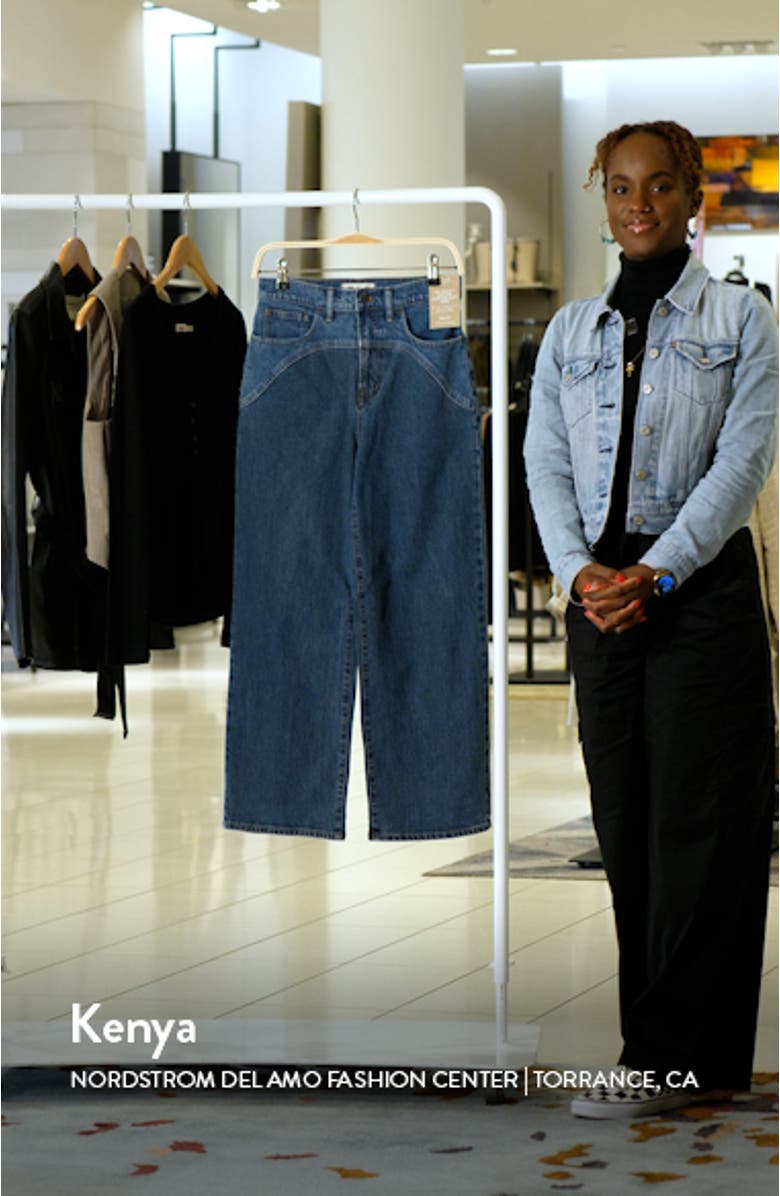 Two Tone Wide Leg Crop Jeans, sales video thumbnail