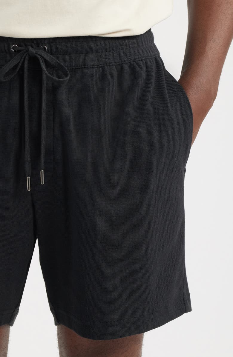 Nordstrom Seaport Knit Cotton Drawstring Shorts, Alternate, color, Black