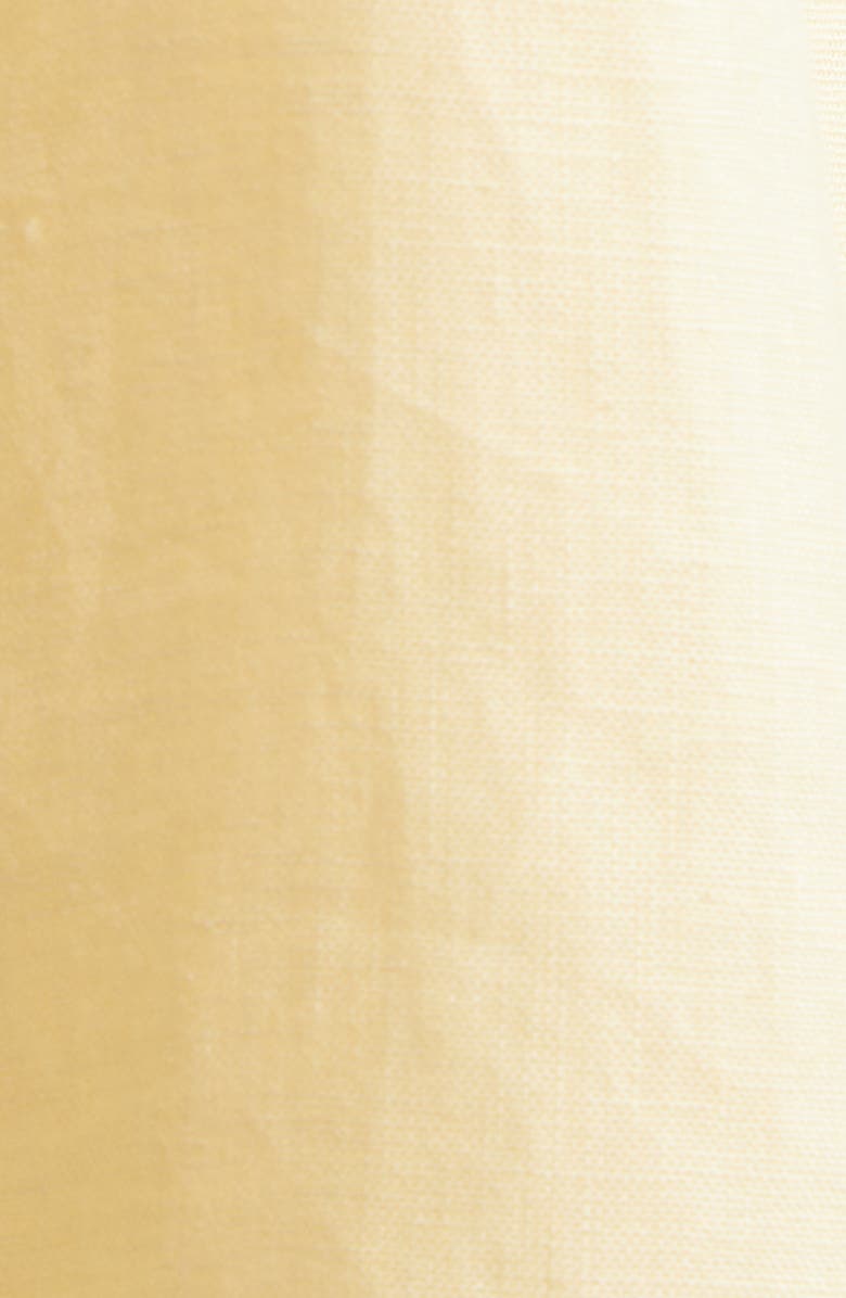 STAUD Valencia Linen Maxi Dress, Alternate, color, Butter