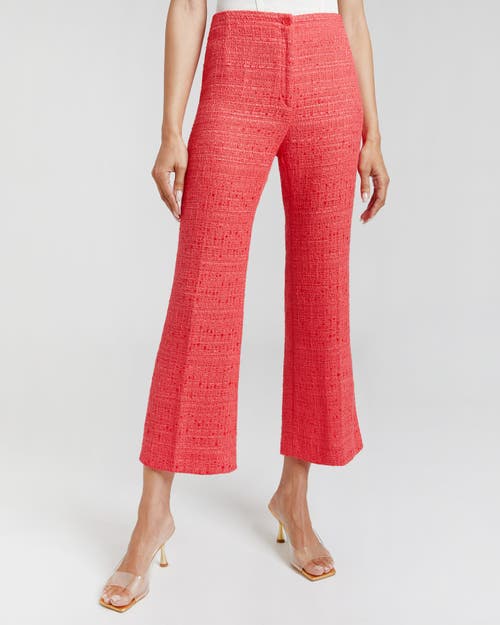Santorelli Liza Ankle Flared Pant In Vermilion