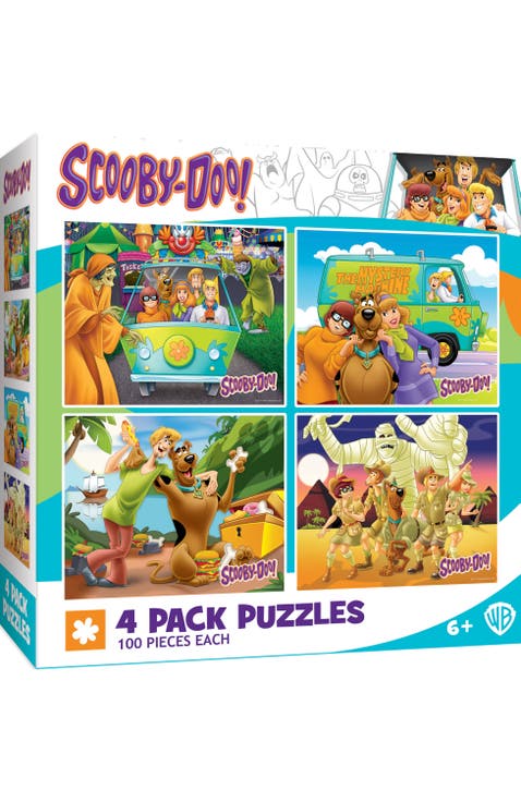 Scooby-Doo! 100pc Puzzles 4-Pack