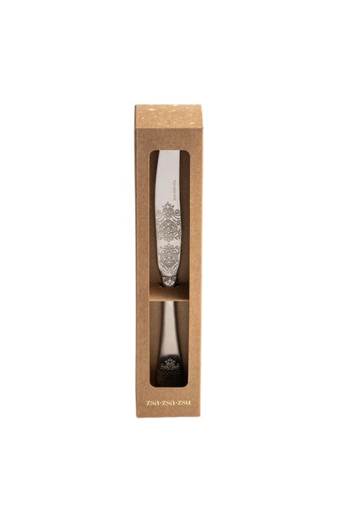 Dume Patterned Stainless Steel Dinner Knife Set of 4
