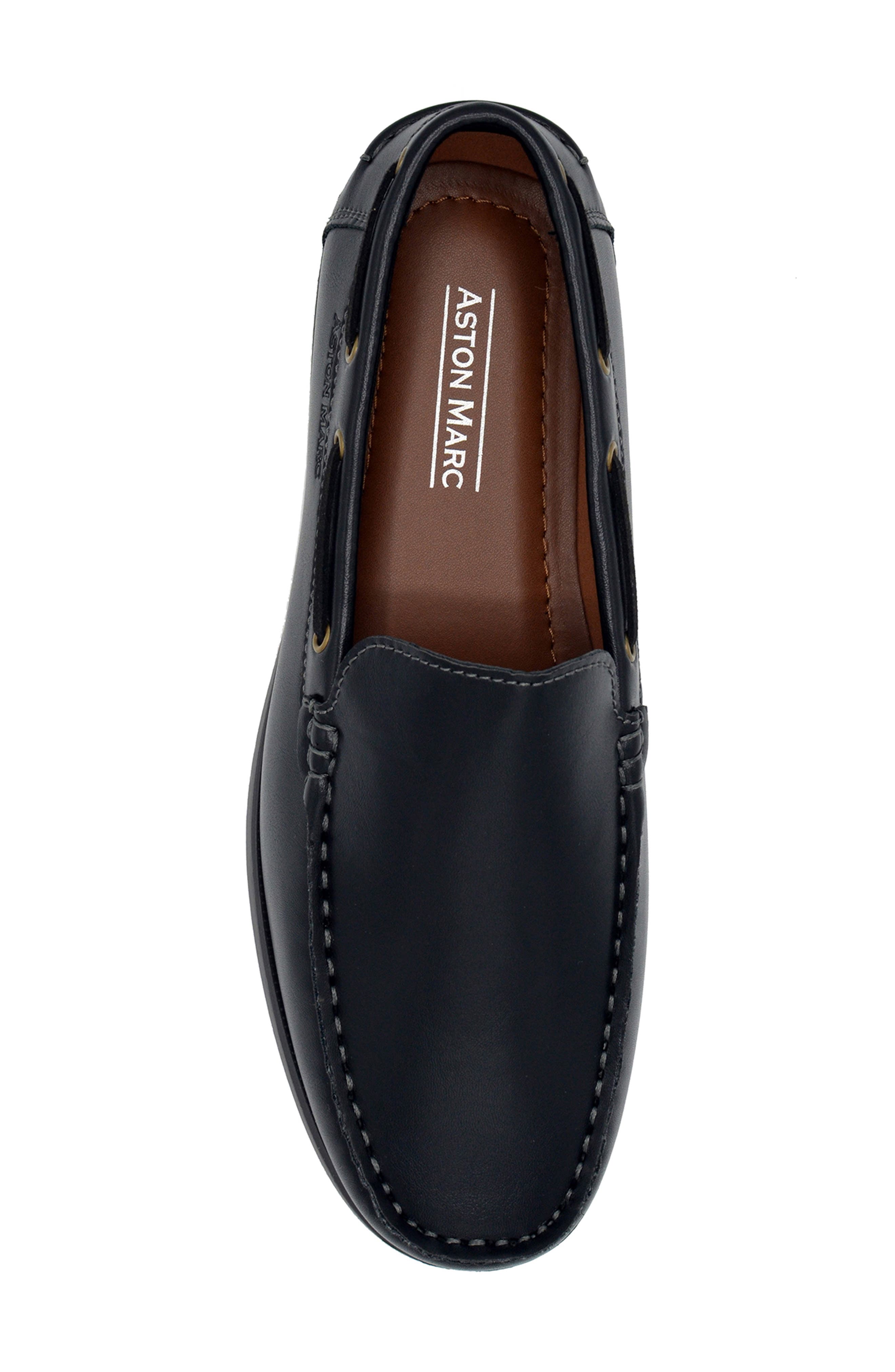 ASTON MARC Abrams Slip-On Loafer, Alternate, color, Black