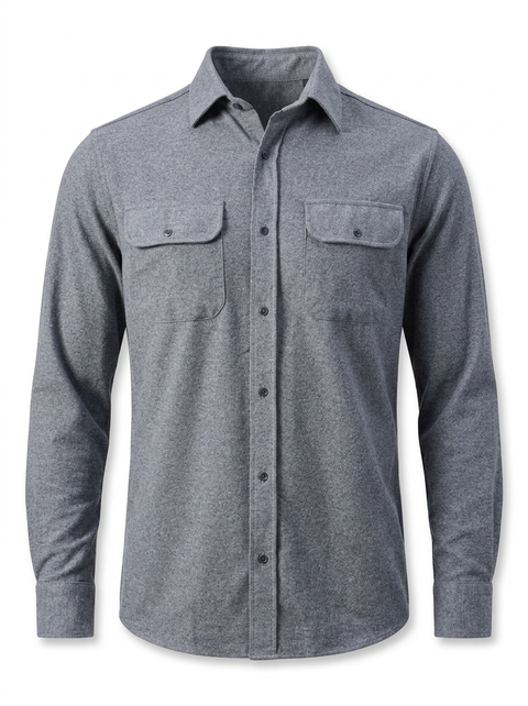 Men's Cotton Long-sleeve Shirt