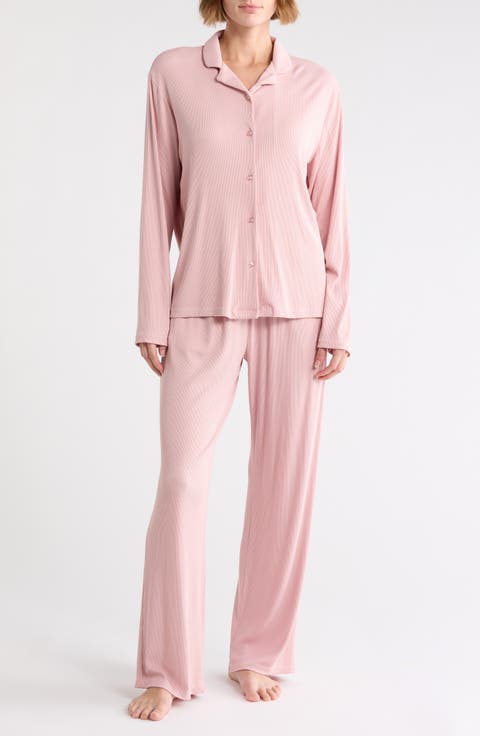 Long Sleeve Rib Pajama Set