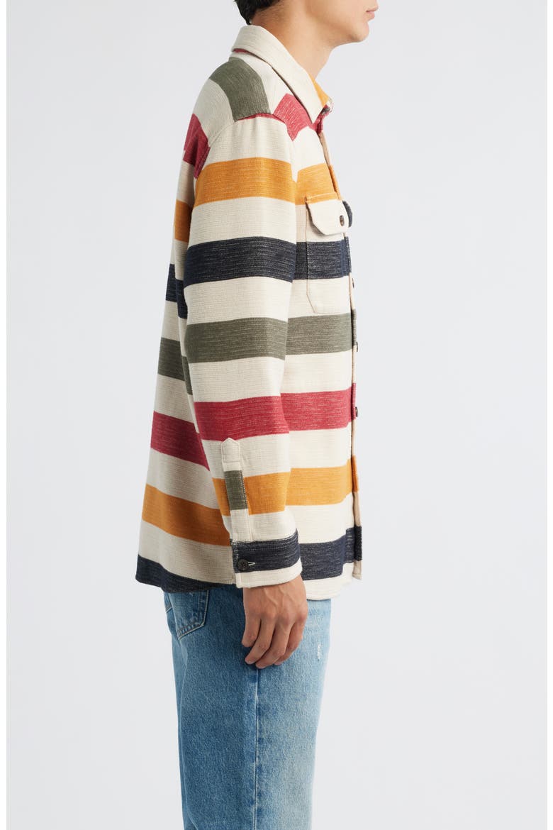 Driftwood Stripe Chamois Button-Up Shirt, Alternate, color, GLACIER STRIPE