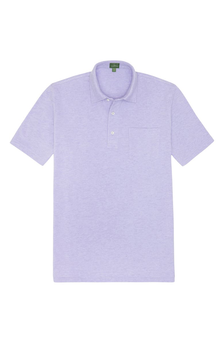 Sid Mashburn Short Sleeve Pima Cotton Piqué Polo, Alternate, color, Heathered Lavender Pique