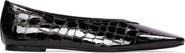 BLACK SUEDE STUDIO Ayra Croc Ballerina