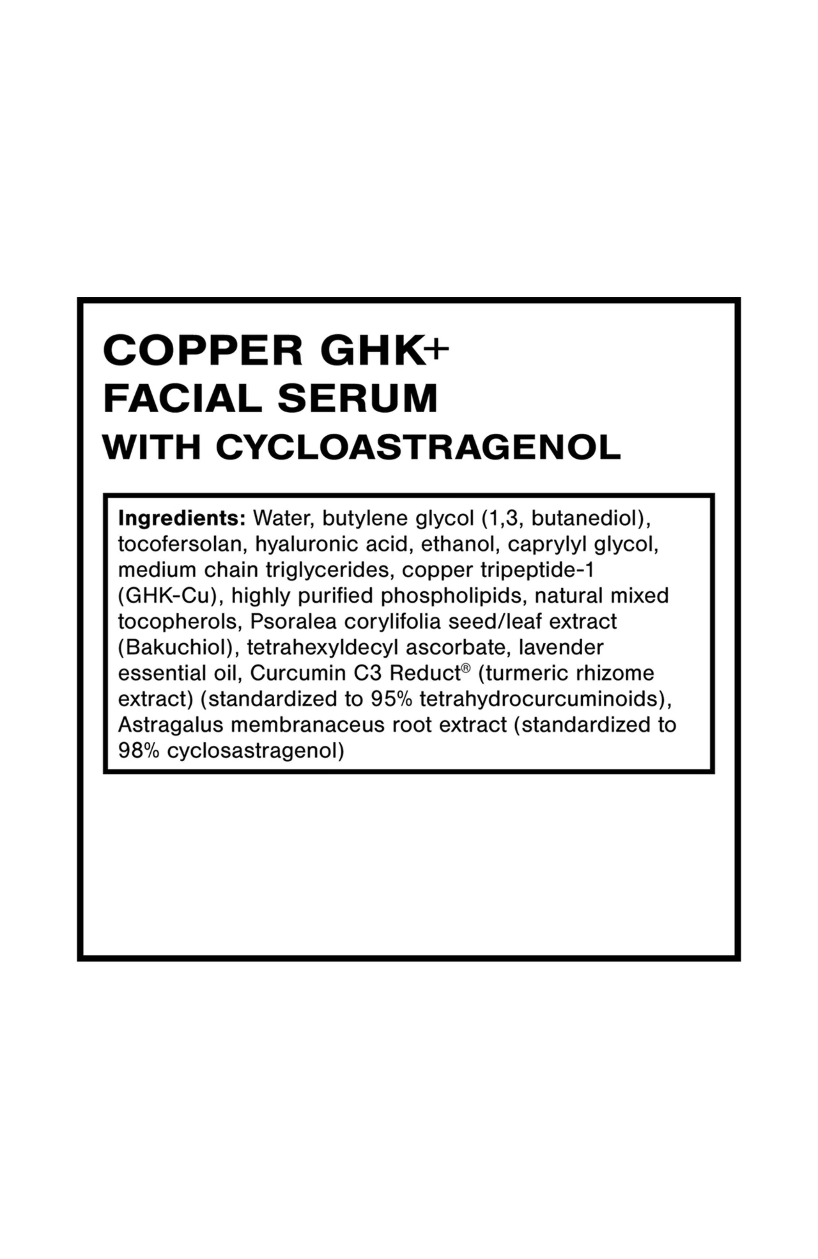 Quicksilver Scientific Copper GHK Plus Topical Peptide Facial Serum