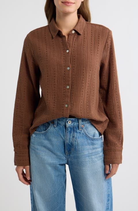 Pointelle Stitch Cardigan