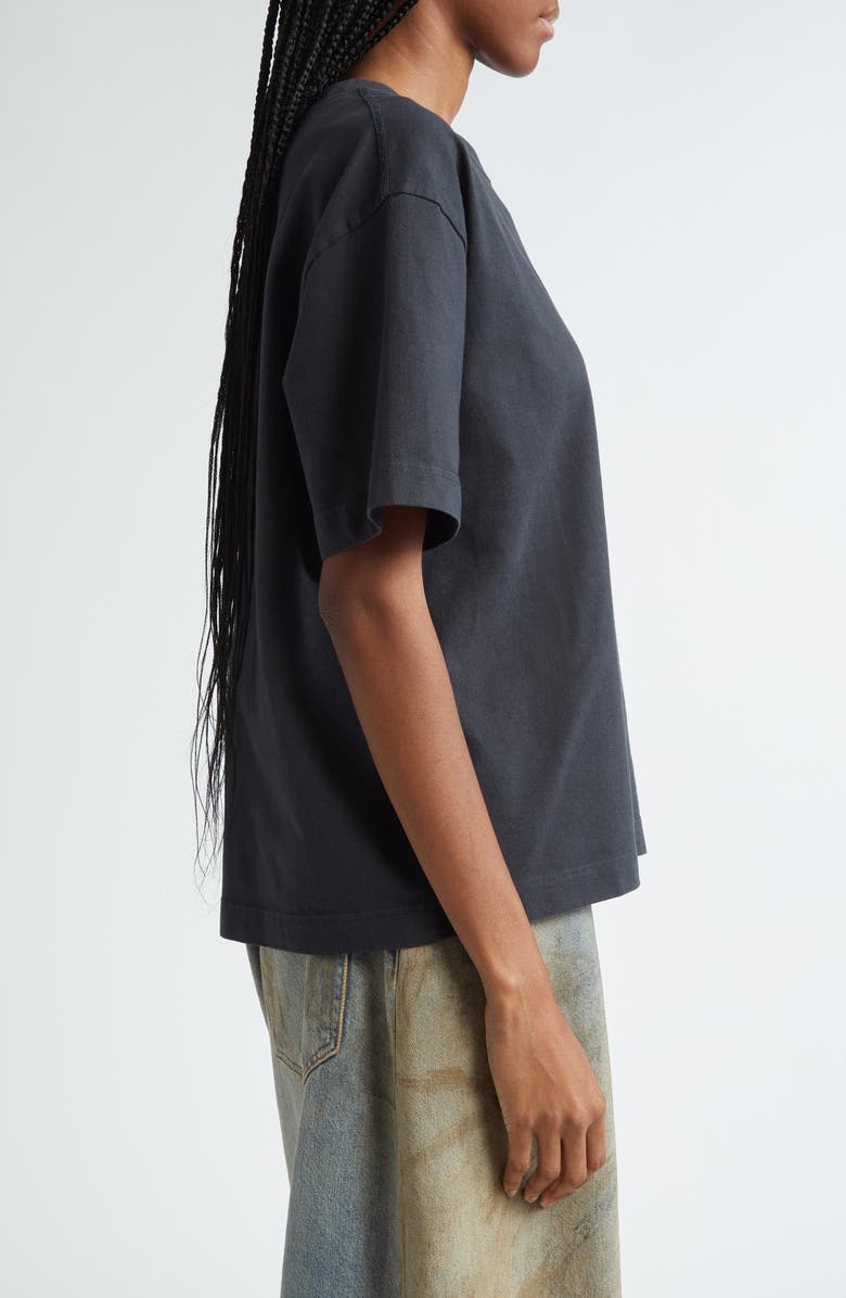 Acne Studios Edie U Stamp Logo Organic Cotton T-Shirt, Alternate, color,