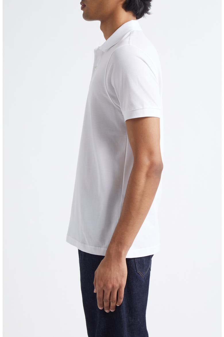 Cotton Piqué Polo, Alternate, color, WHITE