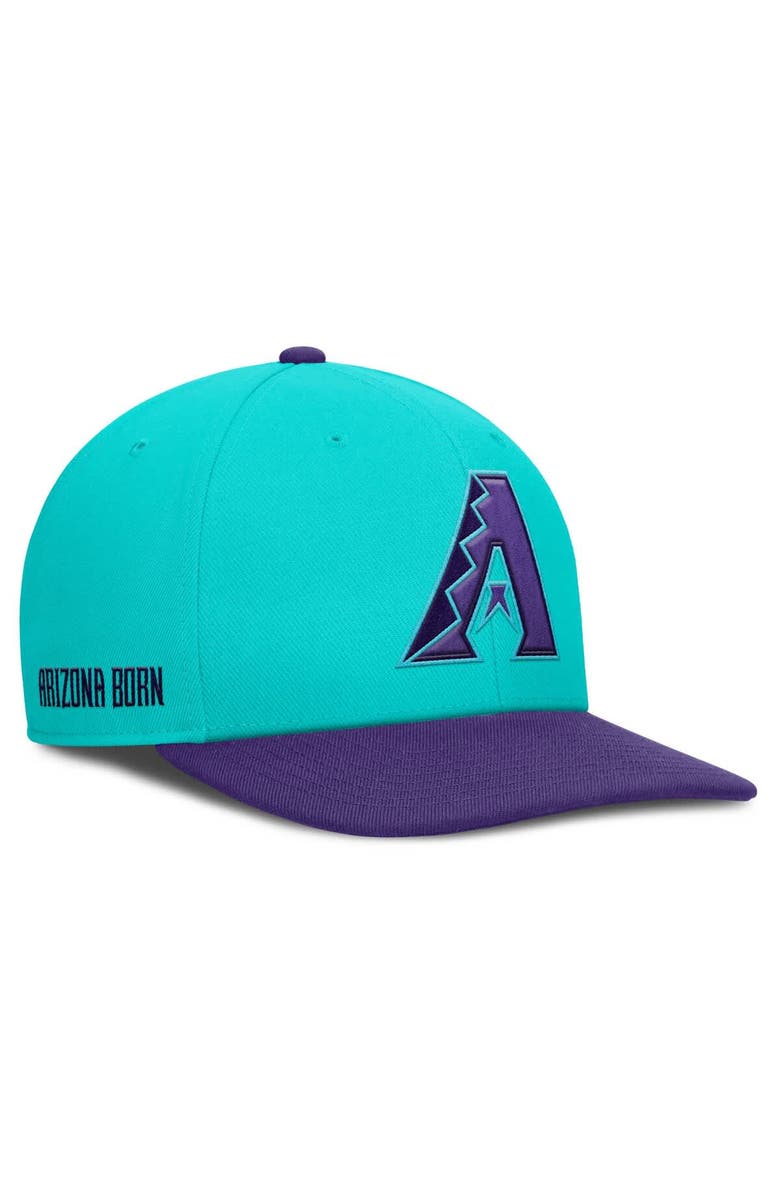 Nike Men's Nike  Teal/Purple Arizona Diamondbacks 2025 City Connect Pro Performance Snapback Hat, Main, color, 
