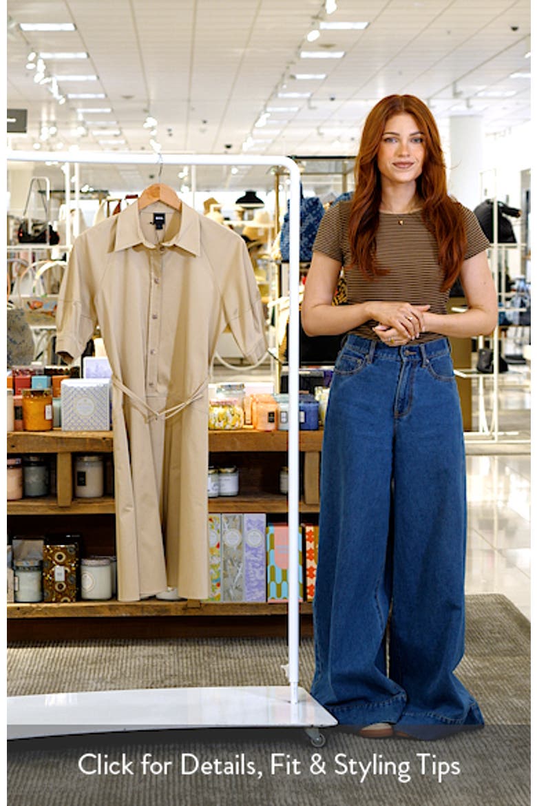 Delaurena Stretch Cotton Shirtdress video
