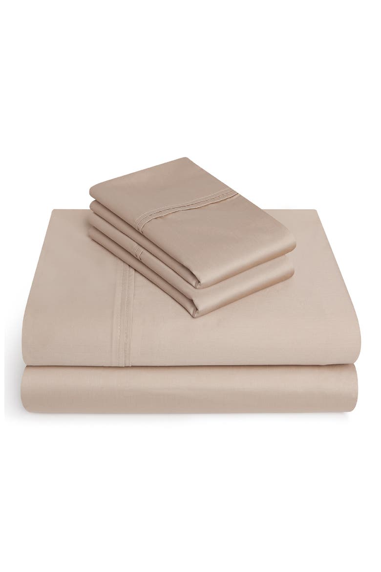 4-Piece 625 Thread Count Cotton Sheet Set, Main, color, TAN