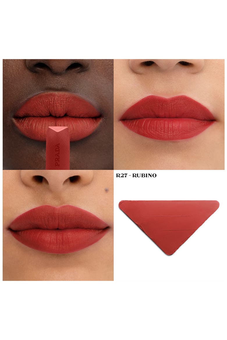Monochrome Hyper Matte Refillable Lipstick, Alternate, color, R27 RUBINO - Orange red