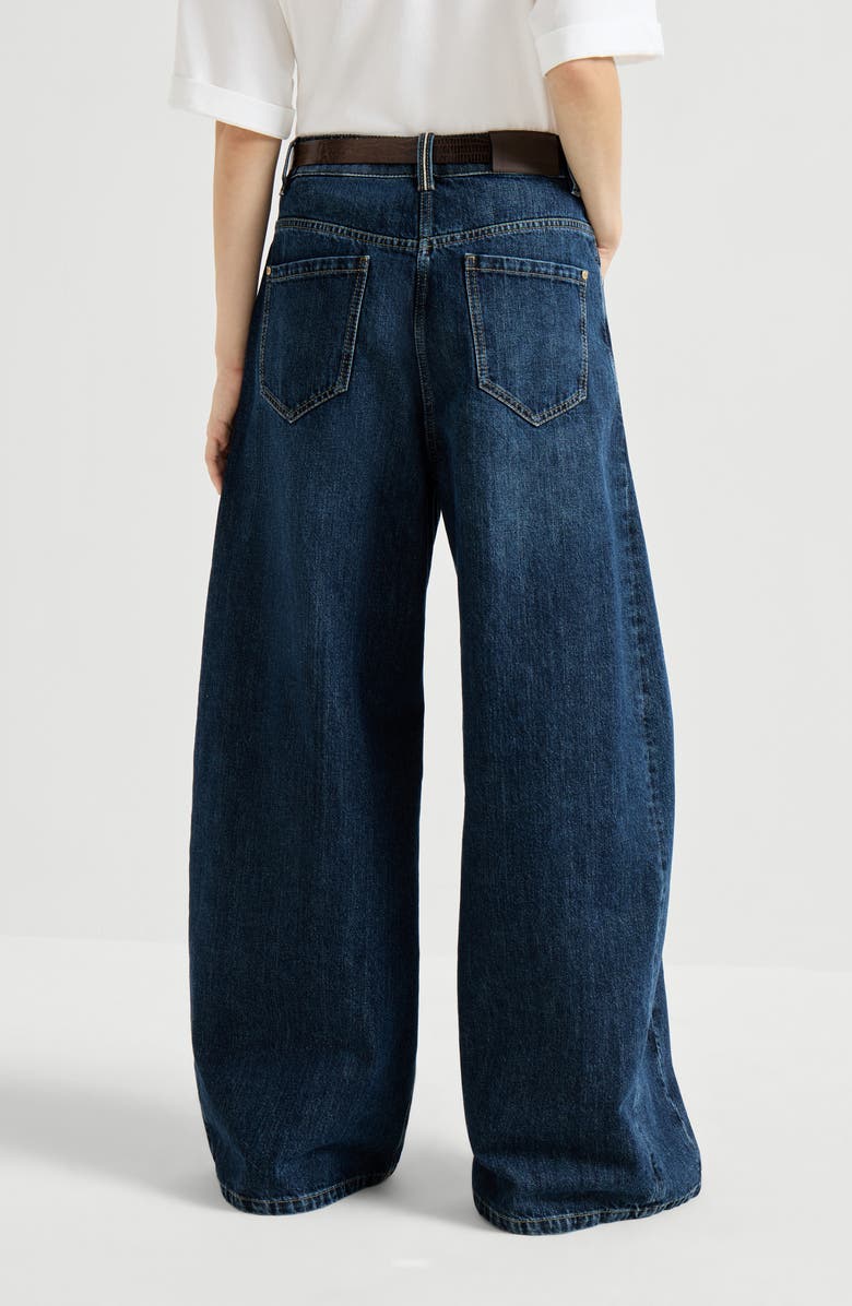 Brunello Cucinelli Authentic denim trousers, Alternate, color, Dark Denim