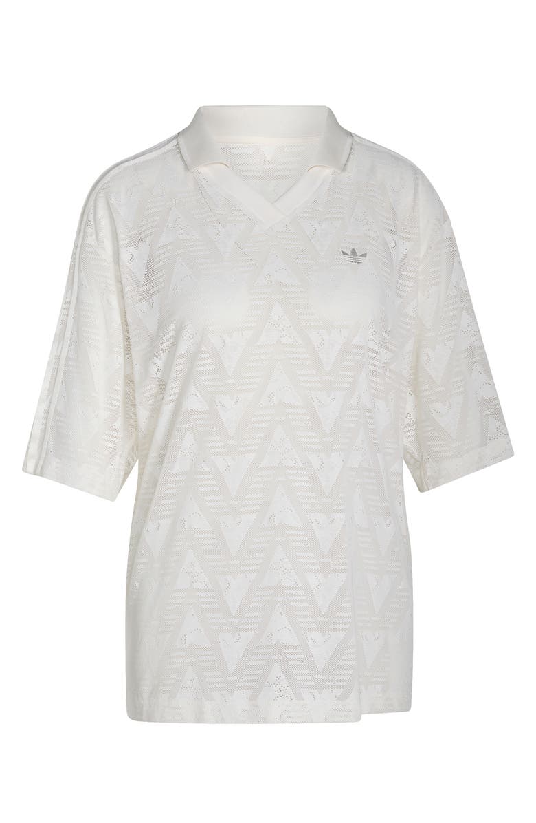 adidas Originals Oversize Lace Football Jersey, Alternate, color, Cloud White