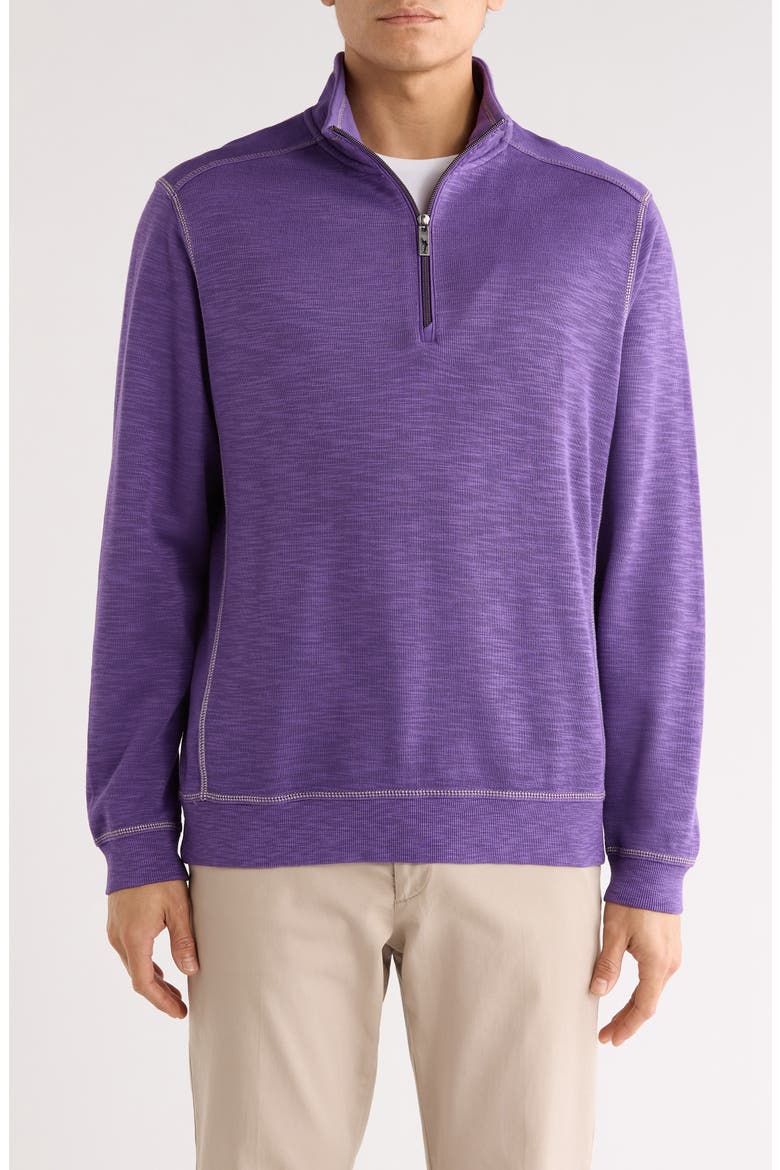 Sport Tobago Bay Half Zip Sweatshirt, Main, color, DEEP GRAPE
