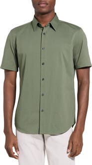 Theory Irving Short Sleeve Button-Up Shirt