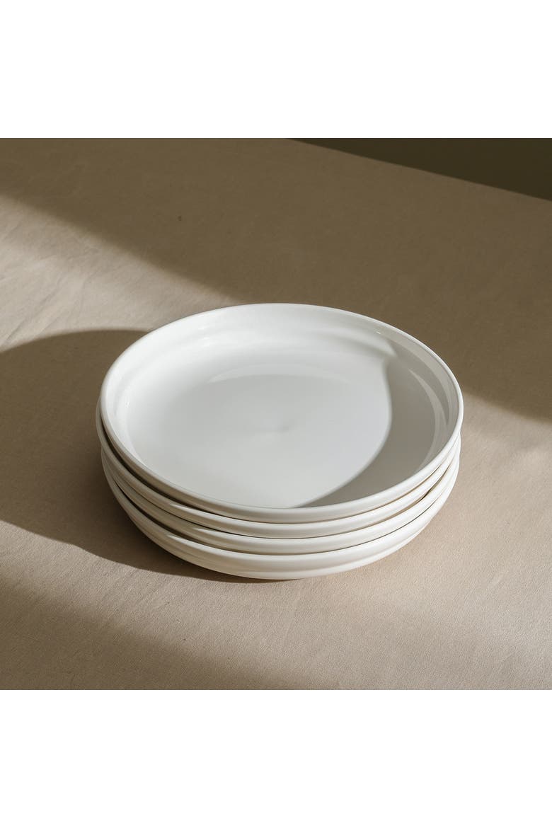 Virtuo Porcelain 12-Piece Dinnerware Set, Alternate, color, White