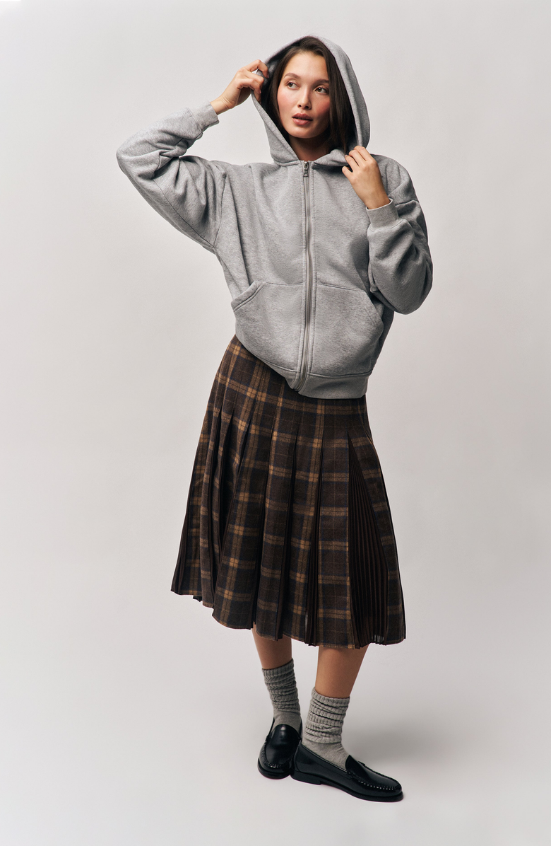 Guizio Gibson Chiffon Pleated Skirt, Alternate, color, 