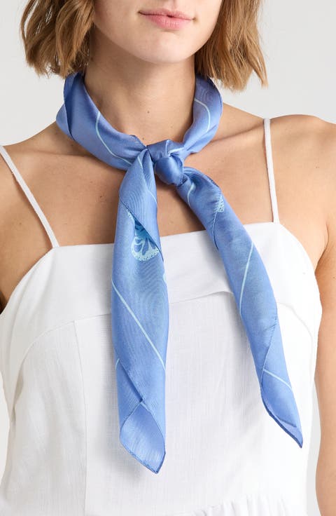 Spring Flight Silk Square Scarf