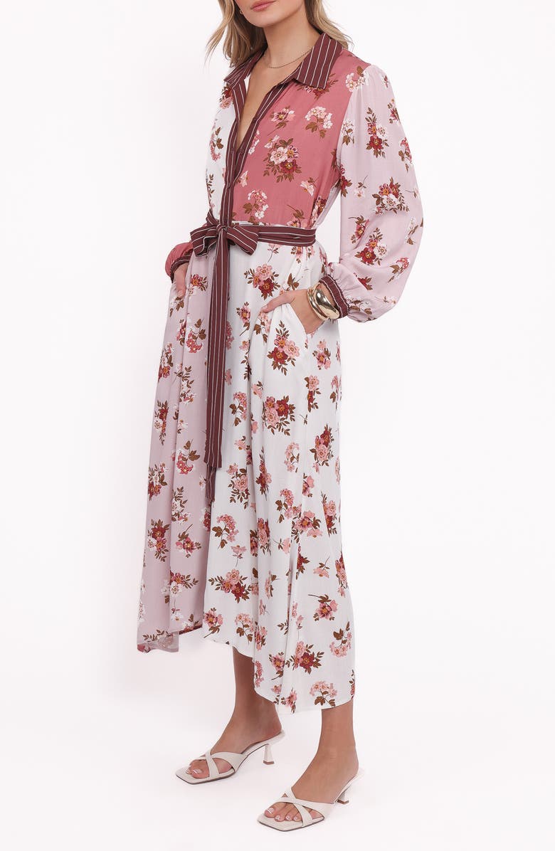 Petal & Pup Maiden Long Sleeve Shirtdress, Alternate, color, First Blush