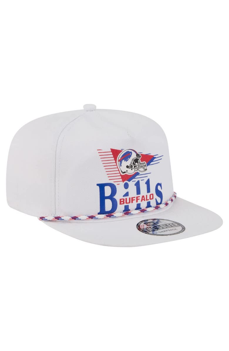 New Era Men's New Era White Buffalo Bills Collide Golfer Snapback Hat, Alternate, color, 