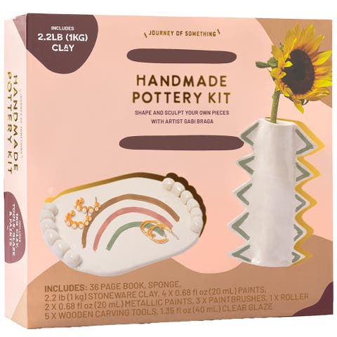 Handmade Pottery Kit, DIY Adult Clay Craft Kit