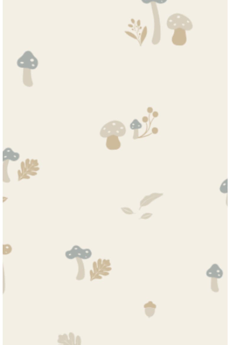 Minky Print Swaddle, Alternate, color, MUSHROOM