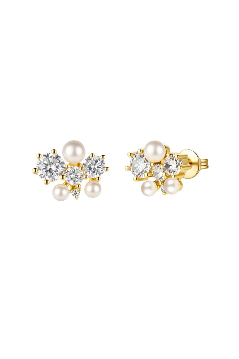 Love Note Earrings, Main, color, Metallic Gold