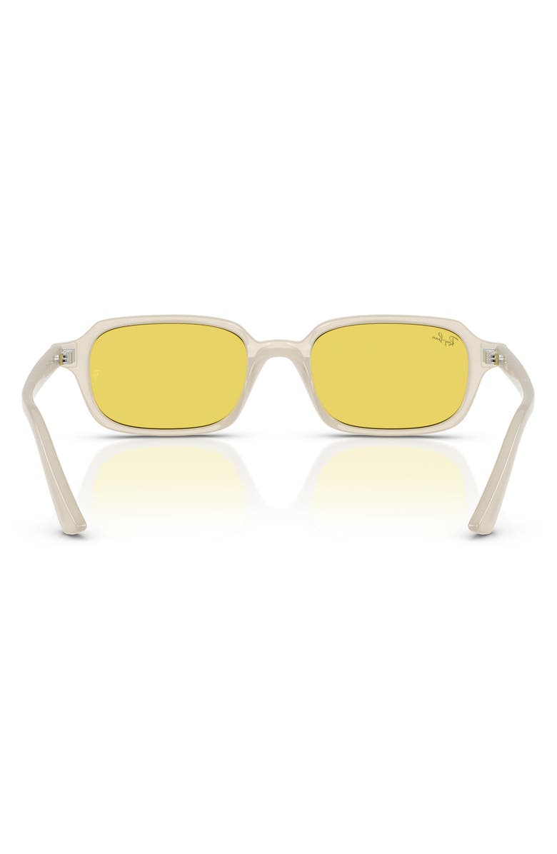 Ray-Ban 52mm Mirrored Pillow Sunglasses, Alternate, color, White