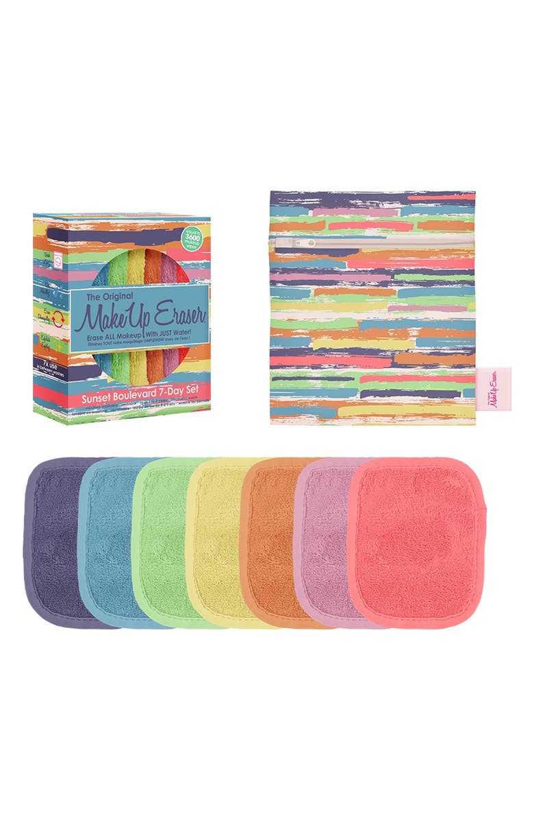 The Original MakeUp Eraser Sunset Boulevard 7-Day Makeup Eraser Set, Main, color,
