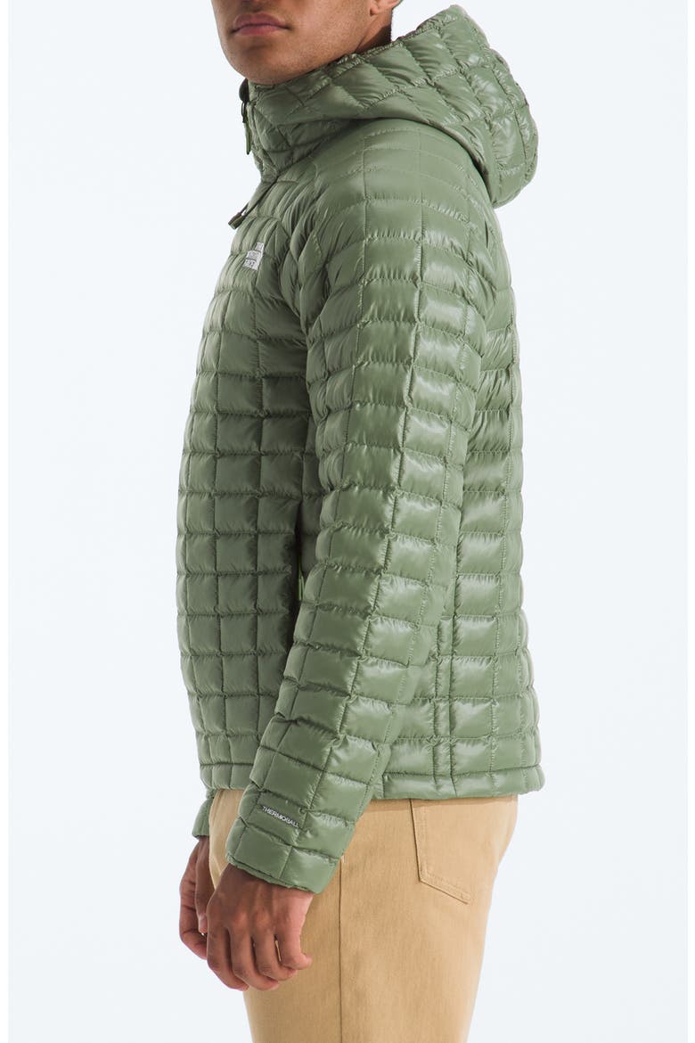 Thermoball Quilted Hooded Jacket, Alternate, color, BARK MIST
