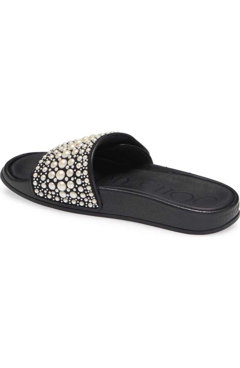 Jimmy Choo Fitz Embellished Pool Slide, Alternate, color,