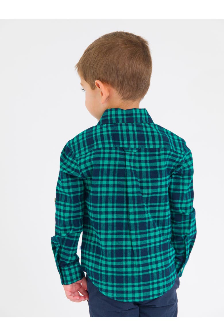 Baby Boys Long Sleeve Button Down Shirt, Alternate, color, Hayden Plaid