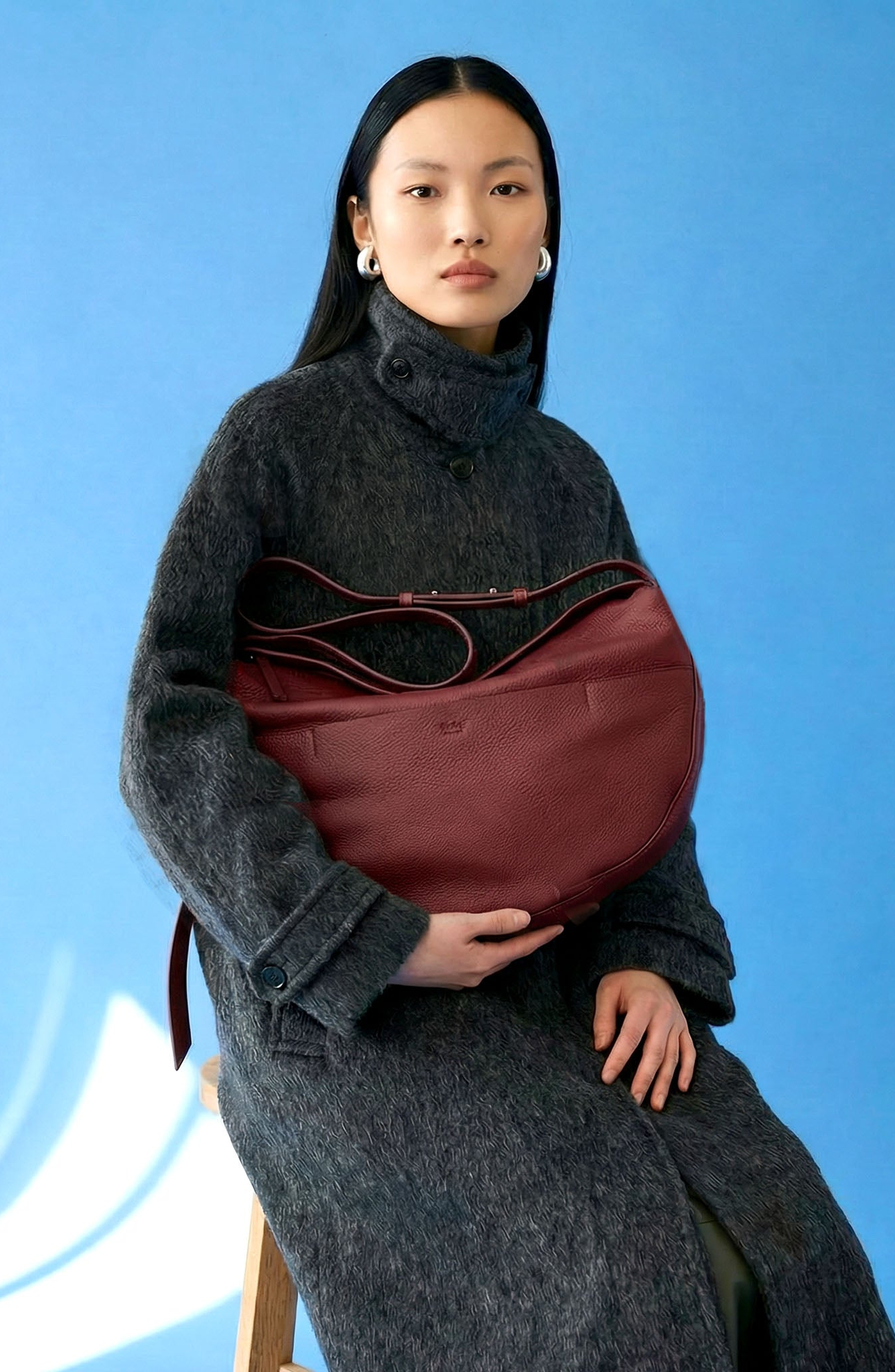 Mira Hobo Bag, Alternate, color, Oxblood