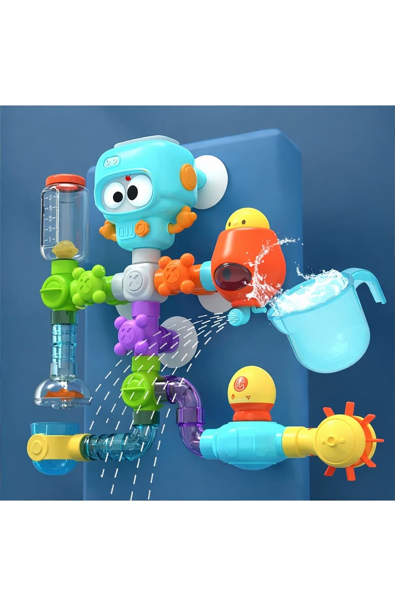 Sperric Build and Splash Educational Water Bath Toy Set, Alternate, color, Multicolor