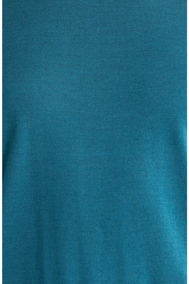 Colorblock Merino Wool Sweater Polo, Alternate, color, MARINE TEAL