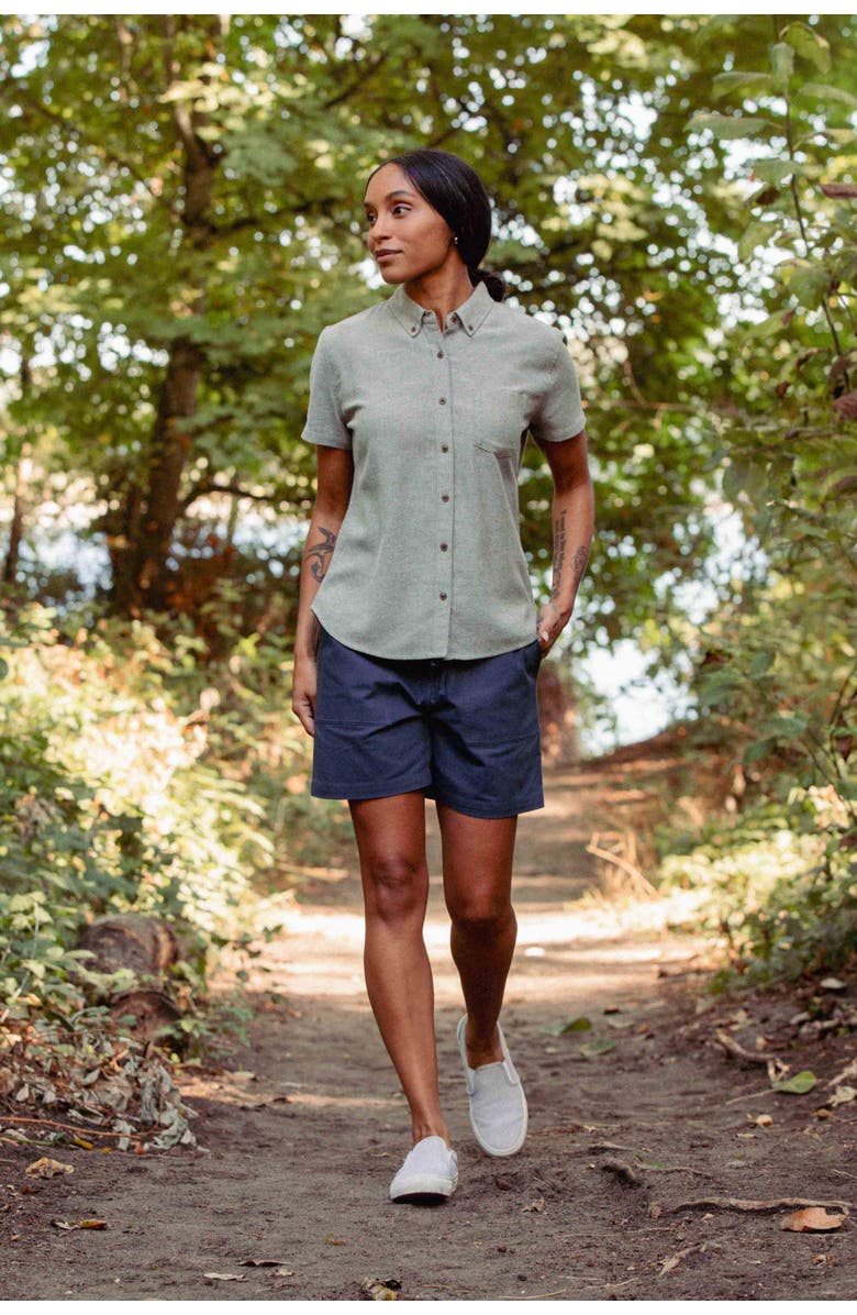 Bridge & Burn Juniper Shirt, Alternate, color, Olive Twill