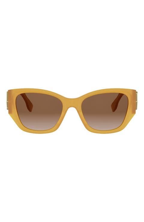 FF Diamonds 54mm Cat Eye Sunglasses