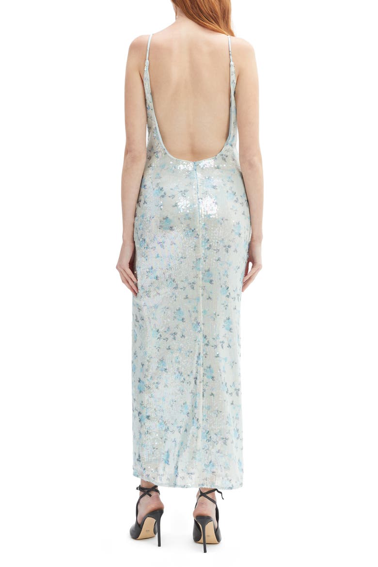 Lois Sequin Column Dress, Alternate, color, BABY BLUE FLORAL