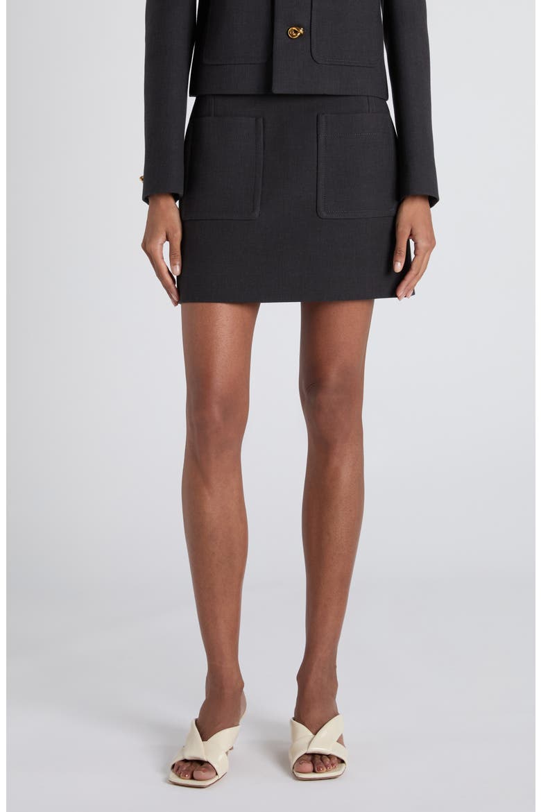 Patch Pocket Miniskirt, Main, color, 1370 ANTHRACITE